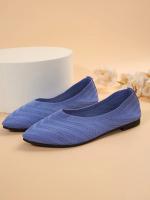 Zapatos Planos De Mujer Con Punta Puntiaguda Y Color Sólido Zapatos Slip-on Transpirables Y Casuales Ballet Flat Zapatos Para Mujer Loafer - details 37