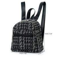 Mochila nueva de doble capa con cremallera, mochila informal con personalidad, mochila de paja - details 10