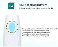 Cepillo limpiador facial, limpiador facial, limpiador electrónico para el acné, sistema rotatorio de limpieza, limpiador rotatorio exfoliante eléctrico, resistente al agua, uso en el baño, batería recargable de larga duración, seguro para viajes de ocio - details 8