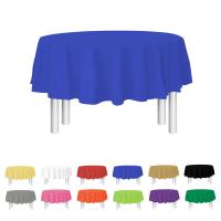 Manteles desechables de alta calidad PEVA color sólido manteles decorativos de plástico grueso, manteles decorativos para fiestas, manteles redondos, mesas redondas, ¡compre uno y llévese cinco gratis! - details 5