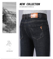 Nuevos 2024 Pantalones De Jean Elásticos Clásicos Para Hombre En Negro Y Azul Estilo Casual Slim Brand Denim Trajes De Negocios - details 9
