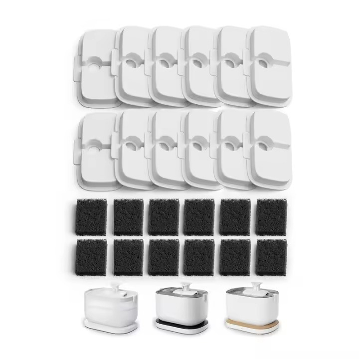 Filtros de Repuesto para Dockstream Agua de Gato Inalámbrica 12 Pack PLWF005/PLWF115/WF105 Filtros de Agua para Mascotas Hechos en China - 1