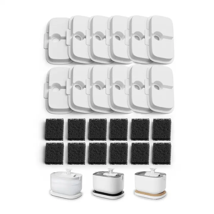 Filtros de Repuesto para Dockstream Agua de Gato Inalámbrica 12 Pack PLWF005/PLWF115/WF105 Filtros de Agua para Mascotas Hechos en China - 1