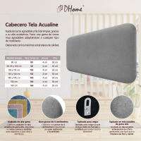 DHOME Cabecero Tapizado Liso Redondeado Tela para Pared Acústica Cabeceros Absorbentes Cabezal Cama - details 3