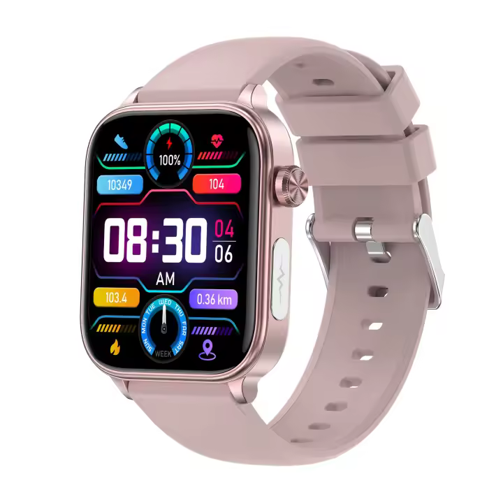 Relojes inteligentes masculinos y femeninos relojes inteligentes IPS de 1,96 pulgadas, monitoreo de frecuencia cardíaca / oxígeno en sangre / presión arterial / sueño 24 / 7, componentes sanguíneos y físicos, rastreador de fitness de más de 100 modos de e - 1