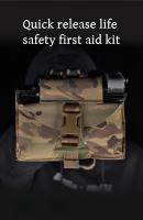 Chaleco De Camping Con Cinturón De Cintura Y Segunda Generación De Sellado Molle Quick Release Bolsa De Primeros Auxilios Para Exterior Y Caza - details 0