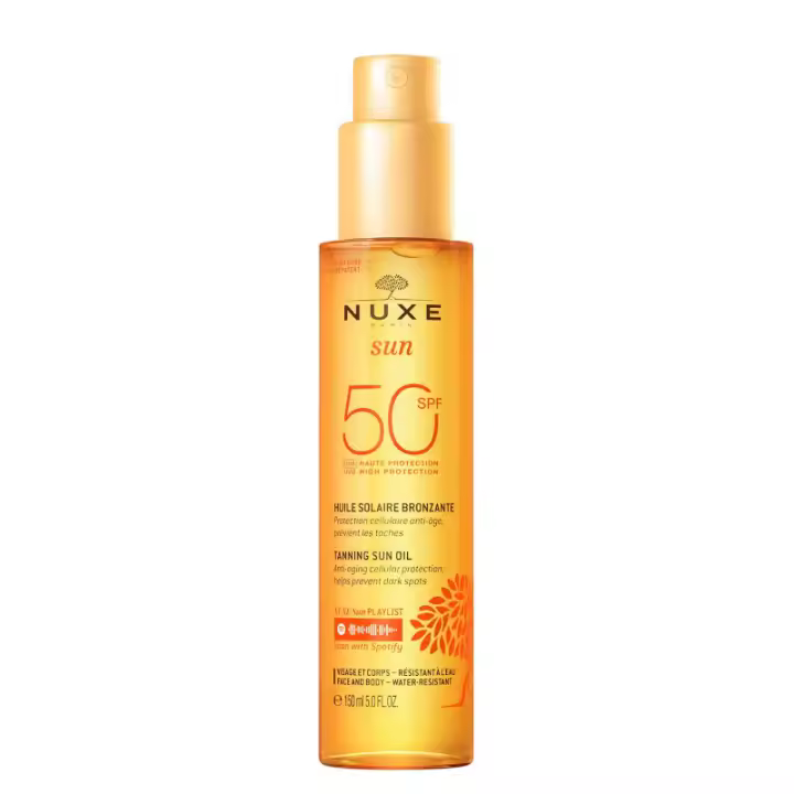 Nuxe Sun Aceite Bronceador Rostro y Cuerpo SPF50 150ml - 1