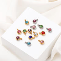 10Pcs Encantos De Pedrería De Acero Inoxidable 6mm Para Joyería Hecha a Medida Pulseras Y Collares Con Cristales De Rhinestone - details 3