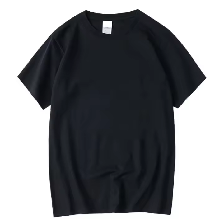 Camiseta Casual De Verano Para Hombre Color Sólido Suave Y Ligera Cuello Redondo Top Para Hombre Camiseta De Algodón Corta Transpirable Y Secado Rápido - 1