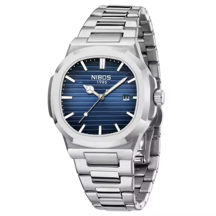 Reloj De Cuarzo Para Hombre Lujo Nueva 2025 Reloj Deportivo De Acero Inoxidable 30M Impermeable Con Fecha Y Cronógrafo Reloj De Mano Luminosa Resistente Al Choque Para Regalo - 1