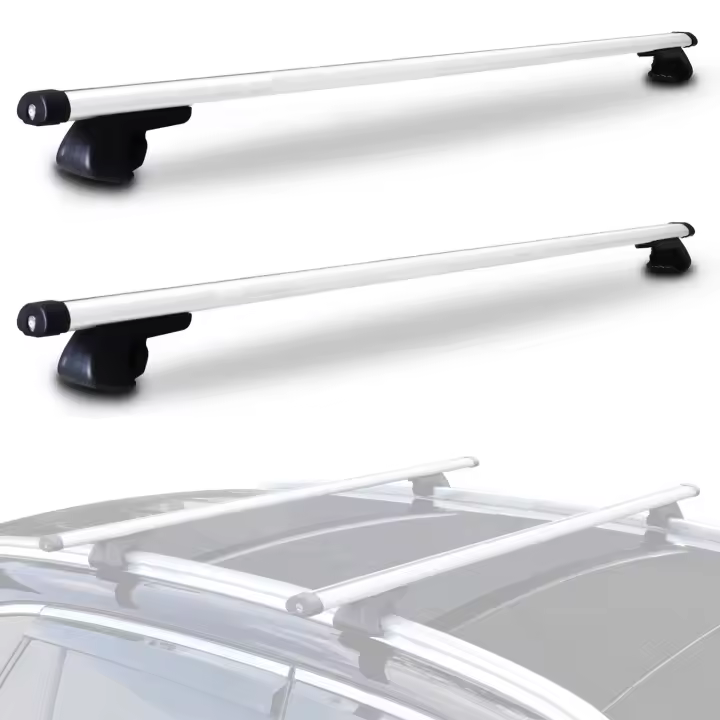 MAGIC SELECT Barras de Techo para Coche Universal. Baca Portaequipajes de Coche para Viajes. Barras Superiores Compatibles con Rieles para Equipaje. Barra Portátil para Transportar. - 1