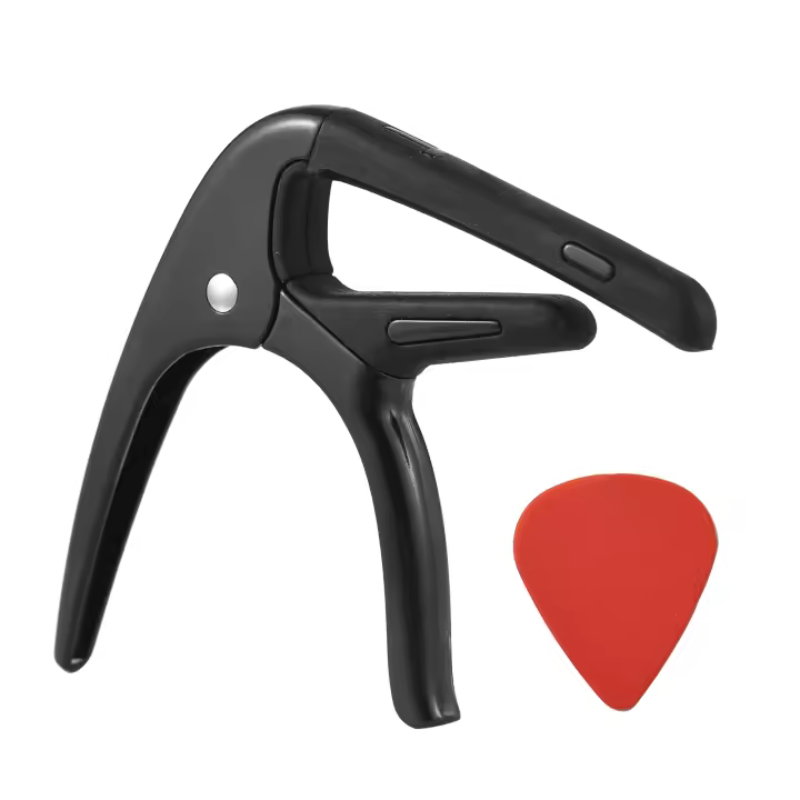 Capó De Guitarra Portátil De Aleación De Zinc Cambiador De Tono Profesional Con Palanca Para Guitarras Acústicas Y Eléctricas Ukuleles Mandolines - 1