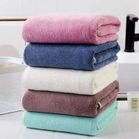 Toalla De Baño Suave Para Corporal Para Gimnasio Deportes Ducha Robe De Spa Microfibra Técnica Tejido Originaria De China - details 1
