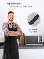 Delantal Ajustable De Algodón Impermeable Para El Hogar Con Hebilla Para Café Y Restaurante Occidental Sin Mangas Estilo Coreano - details 3