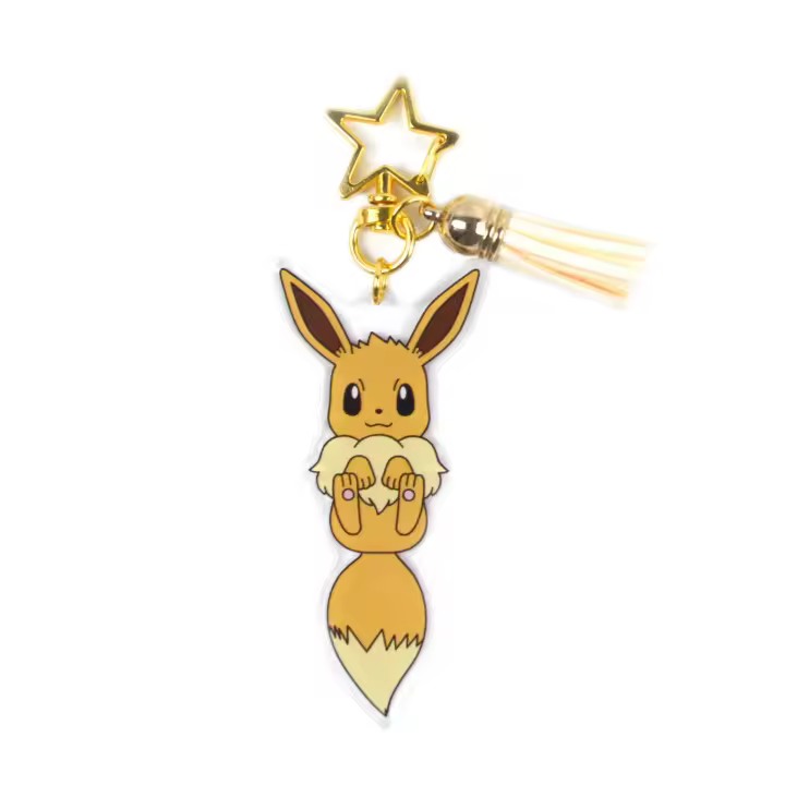 Llavero De Acrílico Pokemon Faerie Baokemeng Pikachu Slowpoke Sylveon Eevee Leafeon Juguete De Anime Para Elfos Y Juegos - 1