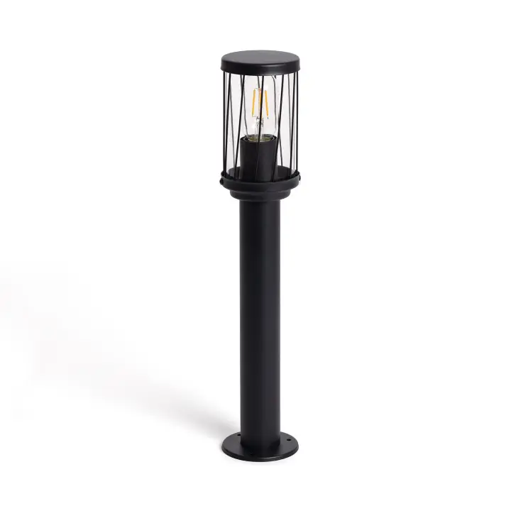 Ledkia Baliza Superficie Pie 50cm Aluminio Hovd Negro - 1