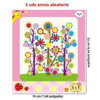 5pcs Estilo Aleatorio Parches De Botones Para Niños Juguetes Educativos De Artesanía DIY Creativos Para El Dibujo Y La Pintura En Escuela - details 5