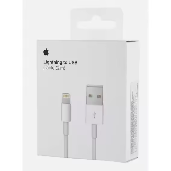 Cable Apple Lightning de 1 metro Para Carga y Sincronización de datos para iPhone X | XS | 11 | 12 | 13 | 14 | Pro | Max | iPad | Modelo MXLY2ZM - 1