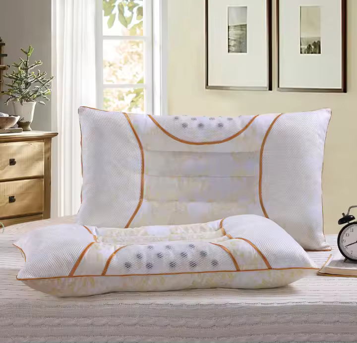 Almohada De Terapia Magnética De Cassia Chino Para Cuello Protección Durmiendo Soporte De Espalda Previene Rigidez En El Cuello Material Poliéster 100% - 1