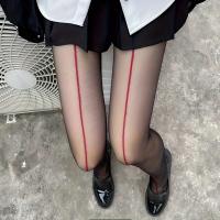 Pantimedias Negras Elásticas De Cintura Alta Mezcla De Spandex Y Nylon Talla Única Para Mujer Medias Translúcidas Con Pies - details 4