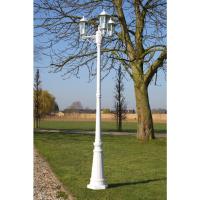 vidaXL Farola de Jardín con 3 Lámparas Aluminio Lámpara de Patio 215 cm Color Blanco,  Verde oscuro, y mas - details 0