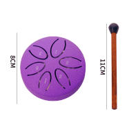 Bombo De Lengua De Acero De 3 Pulgadas 6 Tonos Mini Bombo Portátil Para Exteriores Accesorios De Percusión Incluyen Palos - details 9