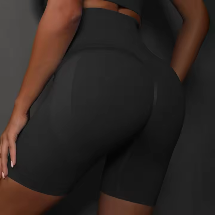 SSITO Pantalones cortos sin Costura para Mujer, pantalones cortos de Yoga with Realce, pantalones cortos de entrenamiento para Gimnasio, pantalones cortos deportivos de High Belt para Fitness, ropa short para Mujer - 1