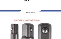 Adaptador De Destornillador 3 Piezas Extensión De Broca Barra De Destornillador Hexagonal Y Cuadrada Tamaños 1/4 3/8 1/2 Para Trabajos De Carpintería - details 2