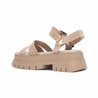 Sandalias de Plataforma mujer Negro Beige Comodidad y Estilo para Verano Planta del pie acolchada Diseño Elegante y Ligero Altamoda - details 4