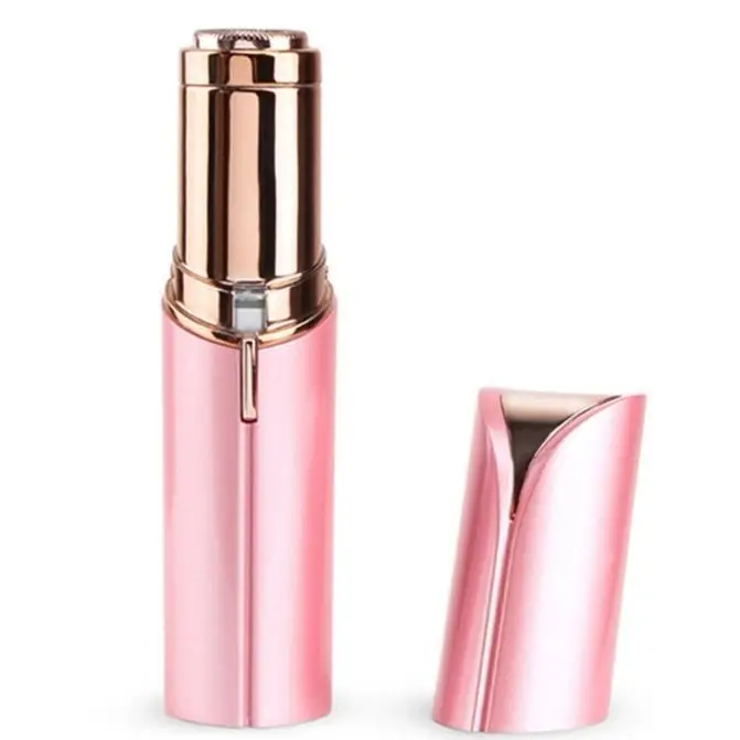 BIT Depiladora Facial Mujer - Depiladora Facial para Mujeres con Luz Led - Tamaño Barra de Labios - Depiladora facial sin dolor - 2 en 1 Depiladora Nariz y Afeitadora Facial para Mujeres - Dispositivo de Eliminación de Vello para Nariz Vello de Melocotón - 1