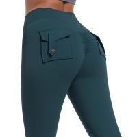 SSITO Leggings de Gimnasio con bolsillos, pantalones de entrenamiento para correr, Pantones Atlético de Alta elasticidad para Mujer, pantalones SexIs de Belta High, Mallas de elevación de glúticos de Color sólido - details 22