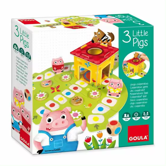Los Tres Cerditos: Juego Cooperativo para mayores de 2 años (1-4 jugadores) - 1