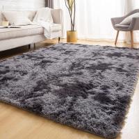 Carpetas Suaves De Pelo Negro Para Sala De Estar Y Dormitorio Alfombra Moderna Para Hogar Decorativa Para Pisos Y Camas - details 21