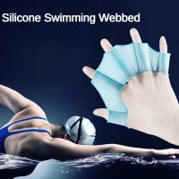 2 Pcs Aletas De Natación De Silicona Para Adultos Y Niños Equipo De Natación De Estilo Rana Entrenamiento De Natación Herramientas Especiales De Natación - details 0