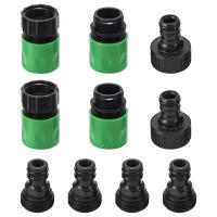 Accesorios de manguera de agua de liberación de conexión rápida para jardín, conectores de plástico, macho y hembra, 3/4 pulgadas, 10 piezas - details 0