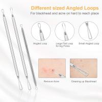 Kit Profesional De 9 Piezas Para Eliminar Quistes Y Puntos Negros Con Pinzas De Acero Inoxidable Y Estuche De Viaje Para Extractor De Acné Para Rostro Y Nariz - details 2