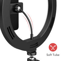 Anillo De Luz LED Para Selfie 10 Pulgadas Con Soporte De Teléfono Y Trípode Luz Redonda Ajustable Para Maquillaje Y Fotografía - details 1