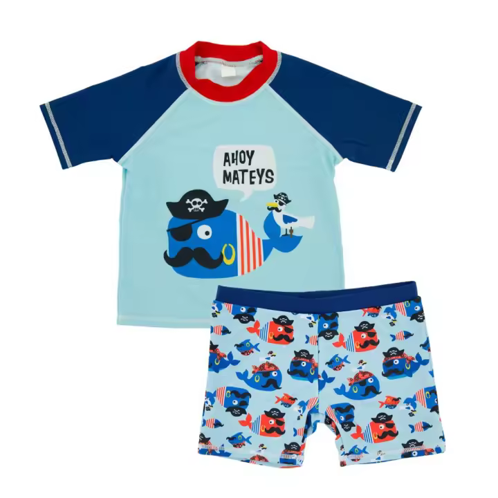 Bañador Infantil con Cremallera y Protección Solar UV - Tejido Secado Rápido - Estampado de Animalitos Coloridos - Para Bebé/Niño/Niña - 1