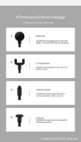 Masajeador Eléctrico De Relajación Muscular Fascia Gun Grau Profesional Para Membrana Cervical ABS Material De Uso Corporal - details 11