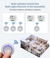 Interruptor Inteligente WiFi Tuya Para Google Home Y Alexa Control Remoto RF 433Mhz Mini Botón Redondo DIY Módulo - details 6