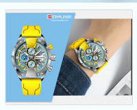 Reloj Boruse Para Hombre Rojo Impermeable Cronógrafo Reloj De Pulsera De Negocios Con Calendario Reloj Masculino Regalo Perfecto - details 12