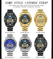 Reloj De Cuarzo Para Hombre BINBOND Lujo Deportivo Militar Casual Con Dial Decorativo Resistente Al Agua De Acero Inoxidable Estilo Business - details 11
