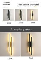 Lámpara De Pared LED Para Dormitorio Estilo Moderno Acero Cuádruple Con Sombrilla De Acrílico Iluminación Interior Para Sala De Estar Pasillo - details 1