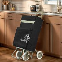 MEJORADA Carrito de Compra Plegable con 4 Ruedas Grandes y Bolsa Térmica Frontal，Estructura Metálica, | Capacidad 48L | Ideal para Supermercado, Playa y Picnic | 3 Colores - details 5