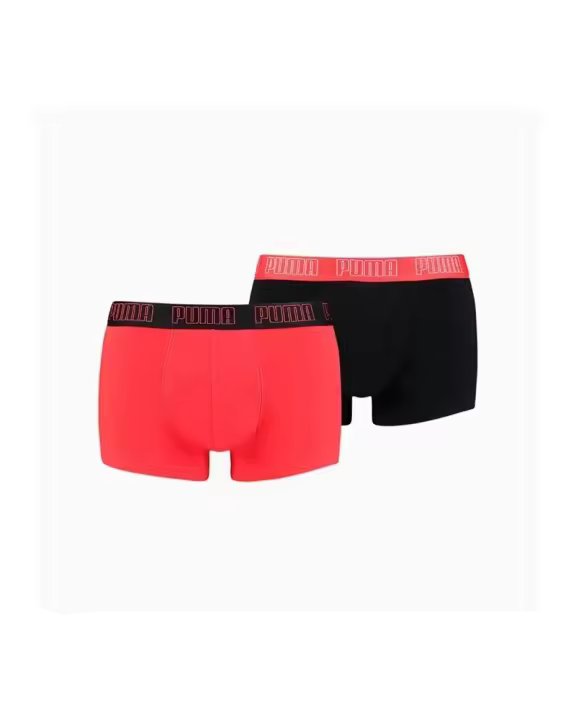 Bipack Boxers Rojo/Negro Basic Trunk - 1