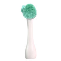 Cepillo De Limpieza Facial De Silicona 2 En 1 Instrumento De Limpieza Facial Eliminador De Masка De Arcilla Y Rascador De Maquillaje - details 11
