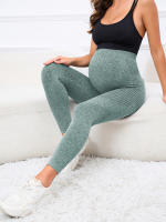 Pantalones De Barriga Alta Para Mujeres Embarazadas Leggings De Verano Y Primavera Con Soporte Para La Barriga De Alta Elasticidad Y Malla Finos - details 8