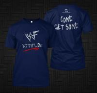 Camiseta De Algodón Para Hombre WWF Attitude O-Neck Casual Oversized Streetwear Verano Manga Corta Alta Calidad - details 5