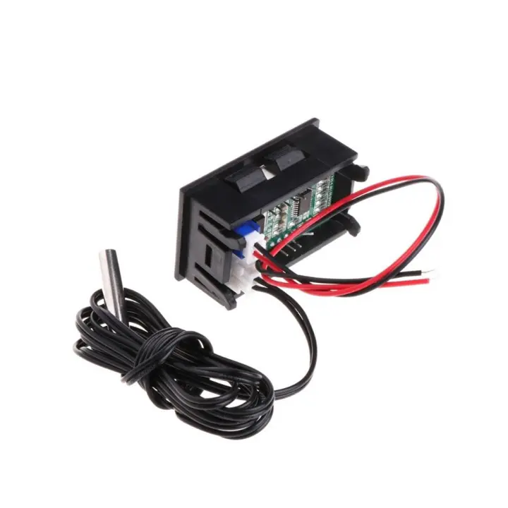 Monitor Temperatura -50 110 5v 12v Digital LED color ROJO panel NTC Termometro - 1