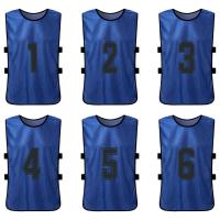 Chalecos De Deporte Para Niños 6/12PCS Camisetas De Fútbol Rápidas Secado Uniforme De Equipo De Baloncesto Entrenamiento Con Números - details 14